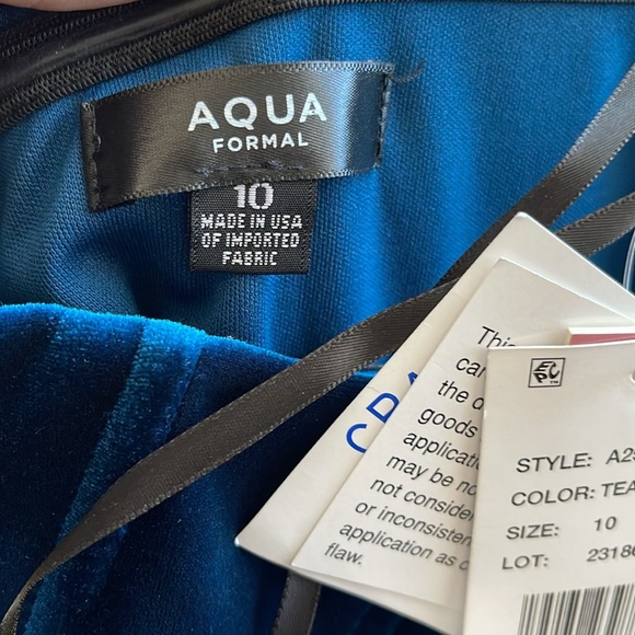 NEW Aqua Women's Strapless Velvet Mini Dress - Picture 6 of 9